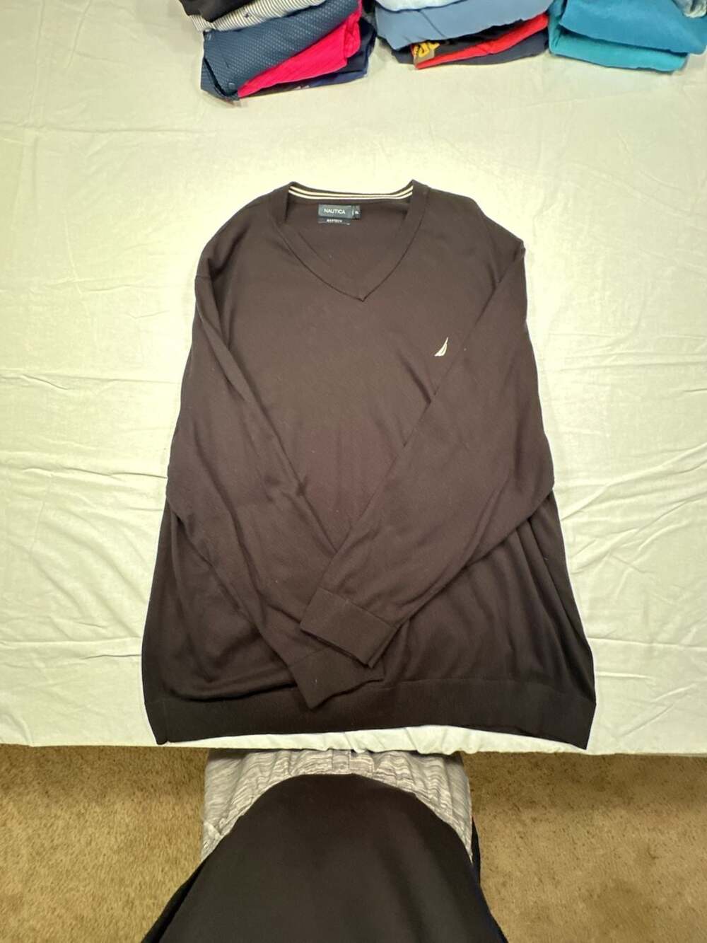 Nautica Men's Navtech Performance V-Neck Sweater - 5XL